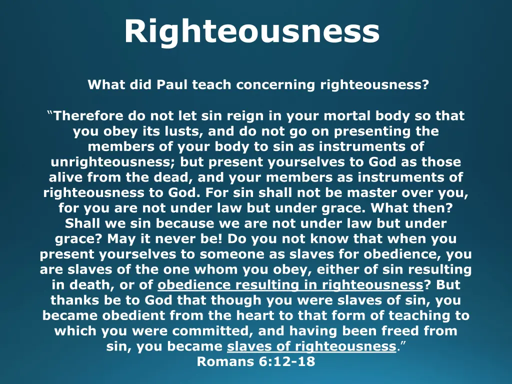 righteousness 4