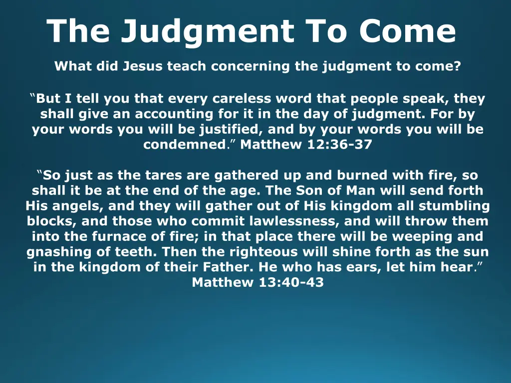 the judgment to come 4