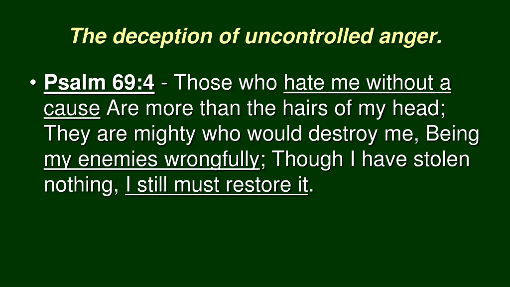the deception of uncontrolled anger 1