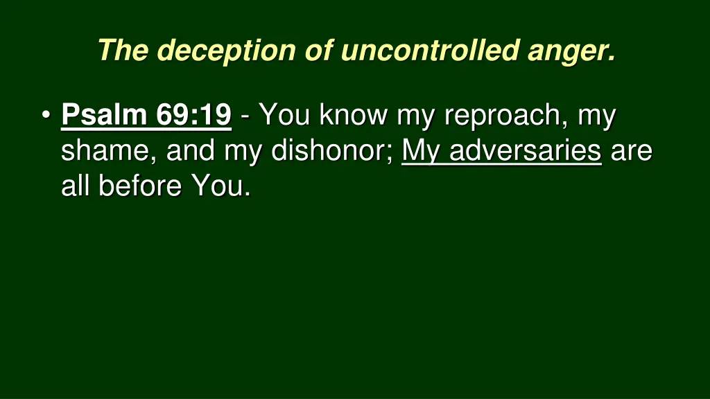 the deception of uncontrolled anger 2