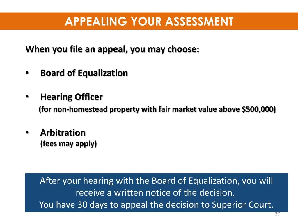 appealing your assessment
