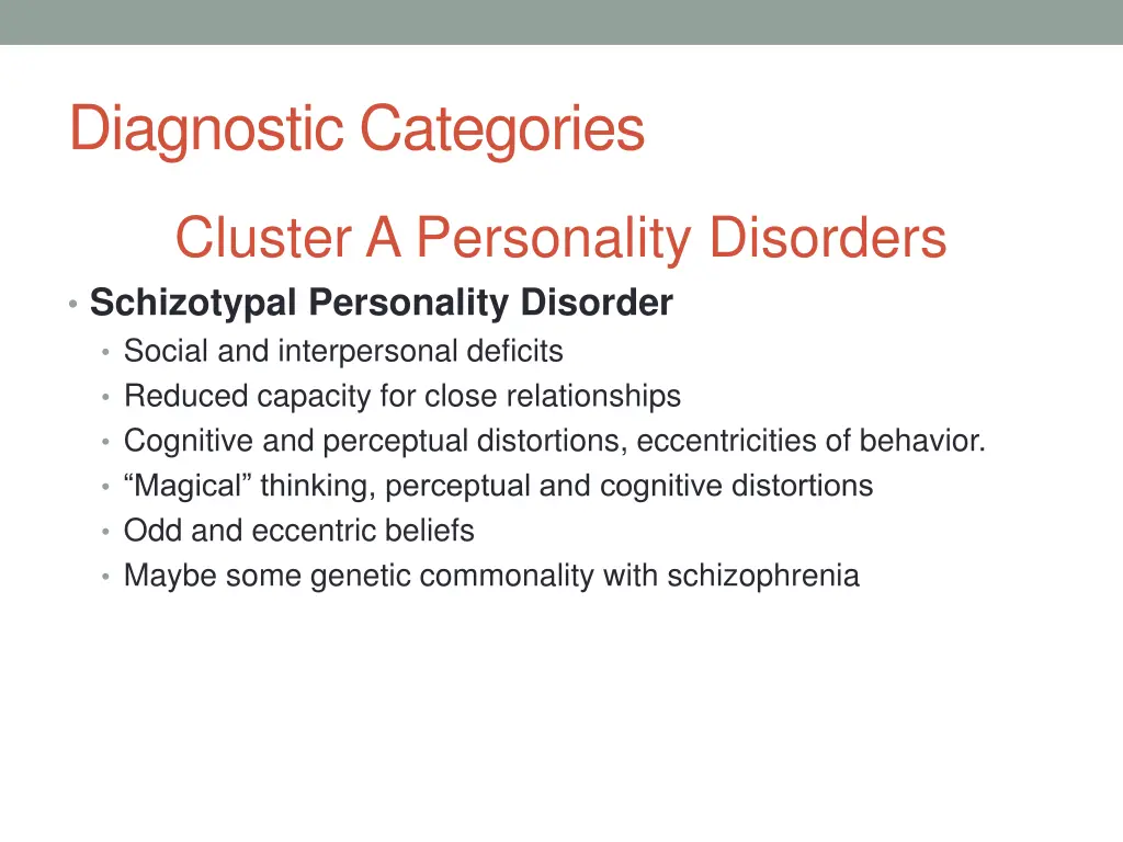 diagnostic categories 11