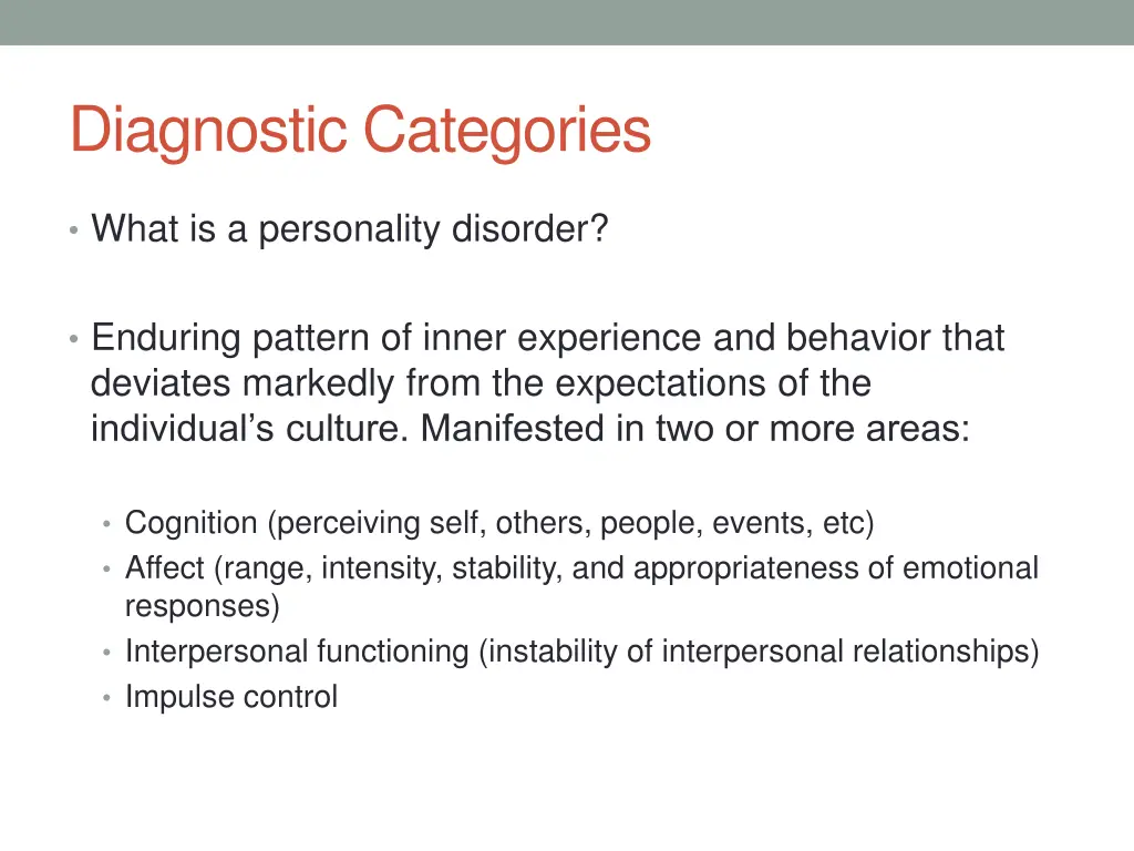 diagnostic categories 2