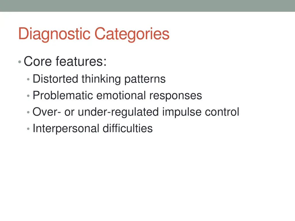 diagnostic categories 3