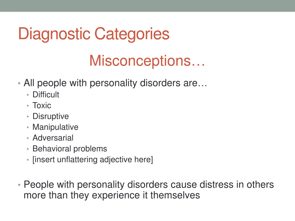 diagnostic categories 5