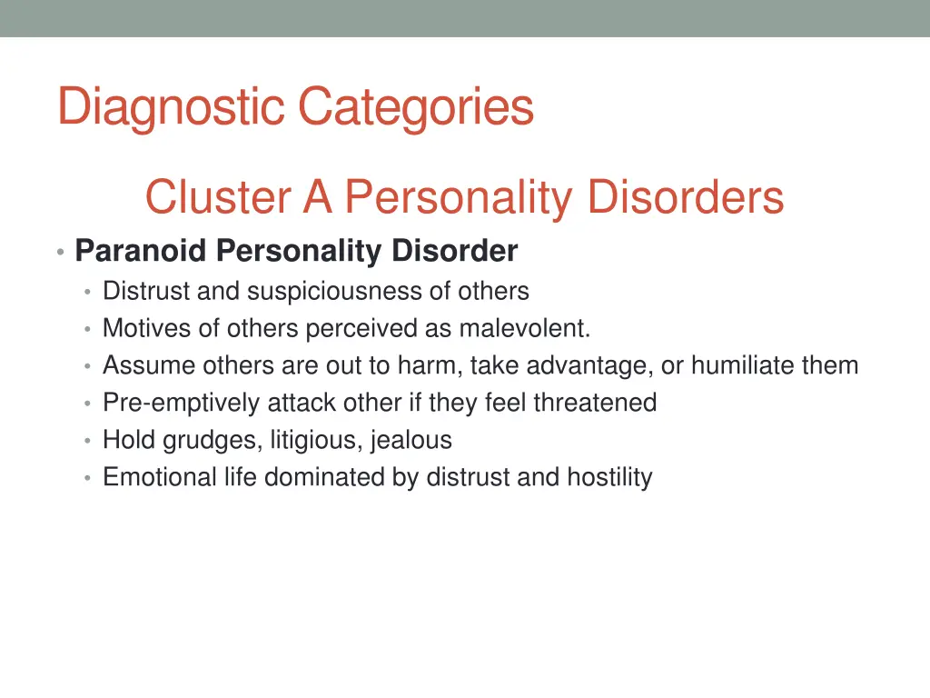 diagnostic categories 9