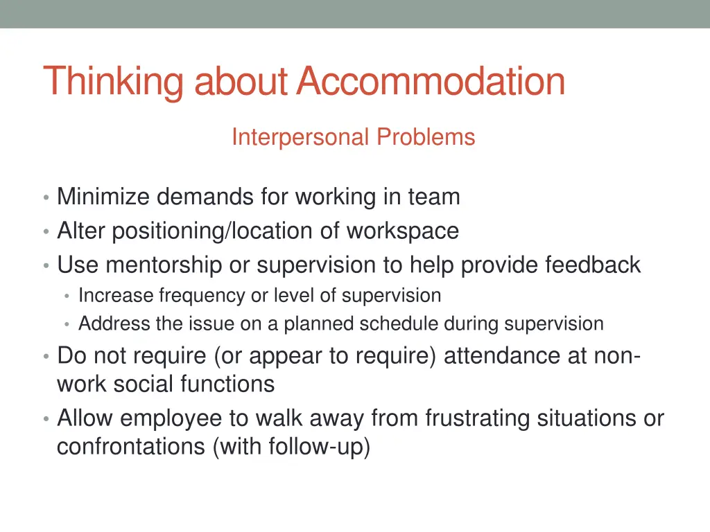 thinking about accommodation 2