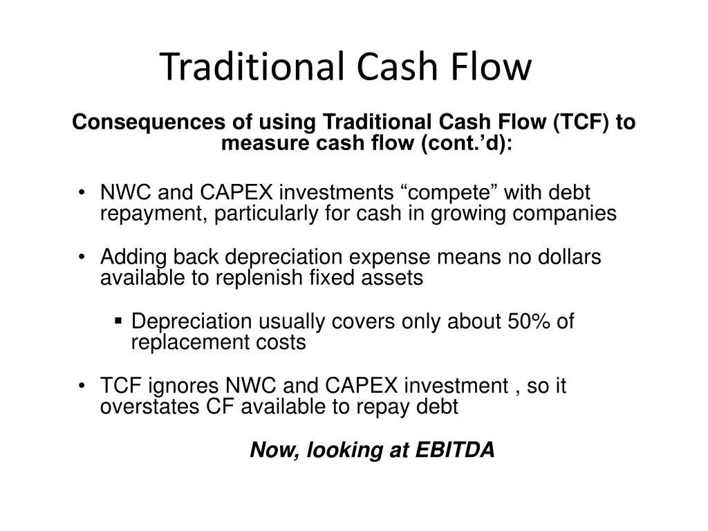 traditional cash flow 1