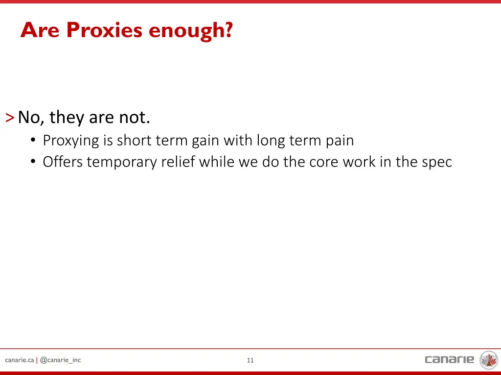 are proxies enough