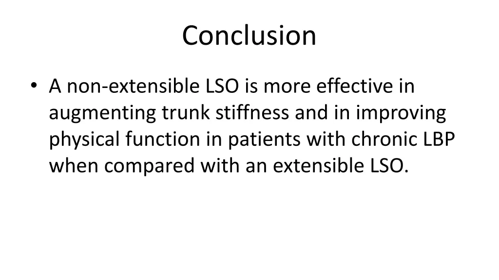 conclusion