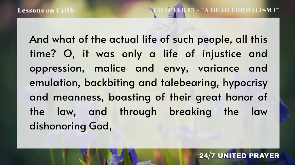 lessons on faith 12
