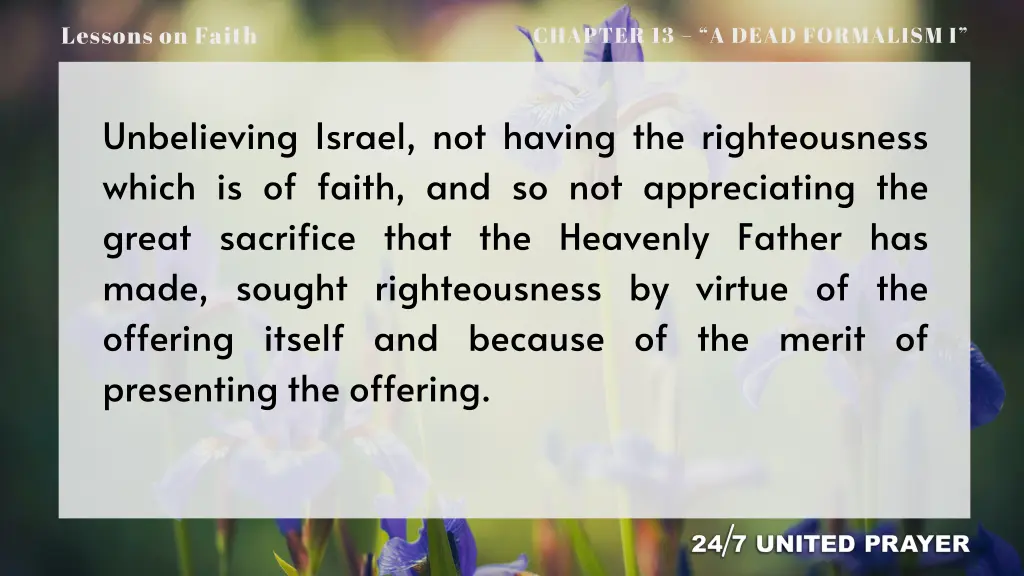 lessons on faith 2