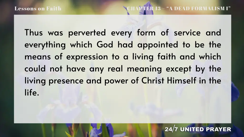 lessons on faith 3