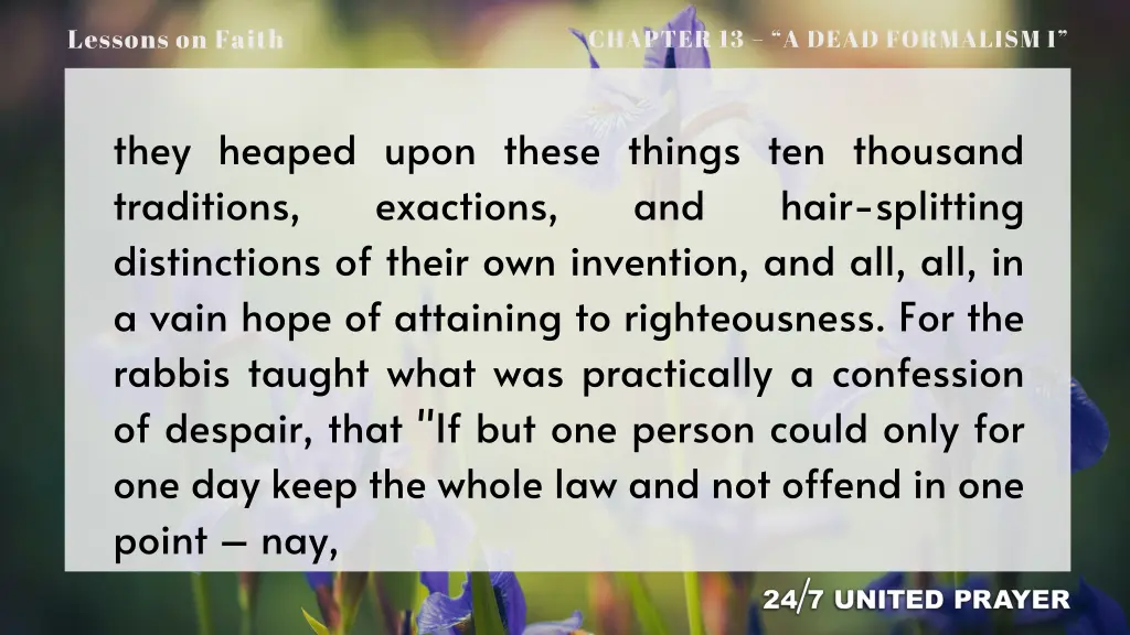 lessons on faith 5