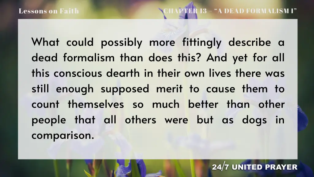 lessons on faith 7