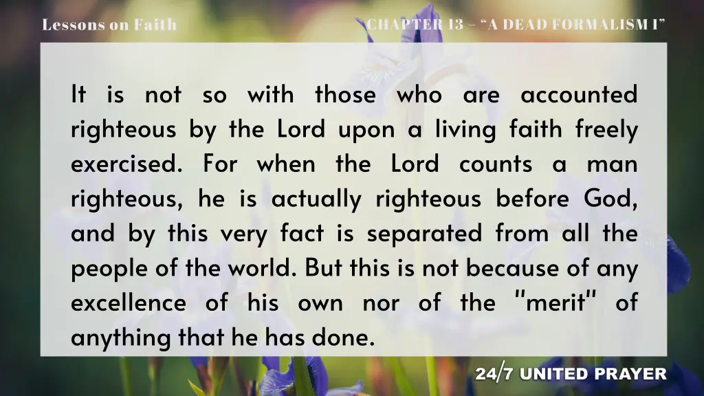 lessons on faith 8