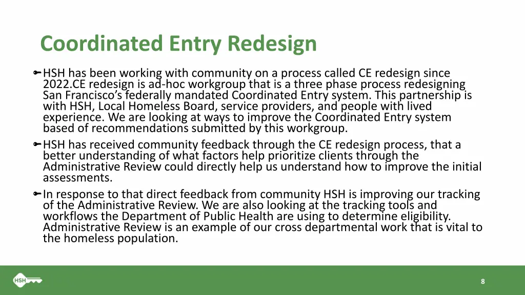 coordinated entry redesign