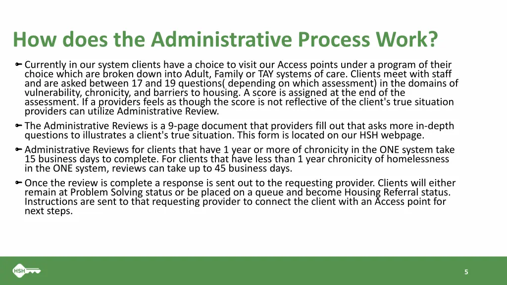 how does the administrative process work
