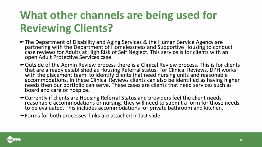 what other channels are being used for reviewing
