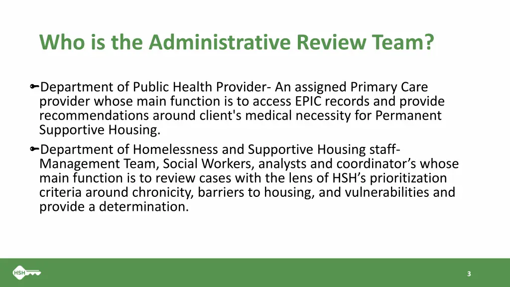 who is the administrative review team