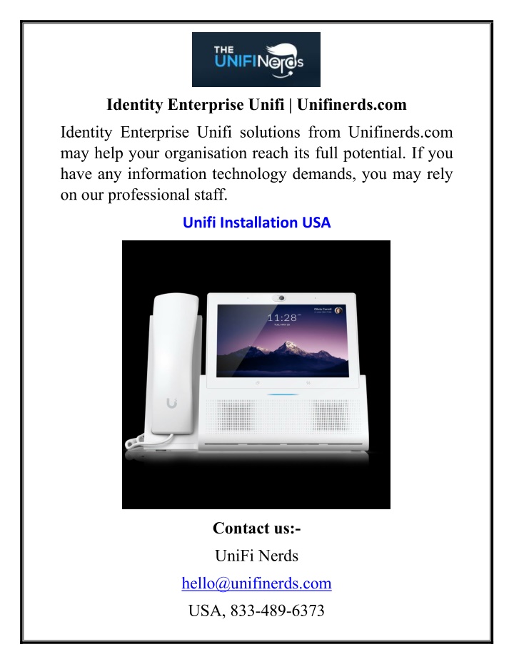 identity enterprise unifi unifinerds com
