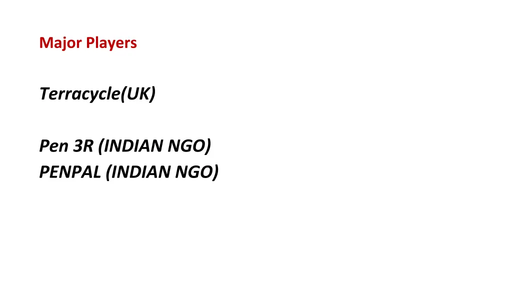 major players