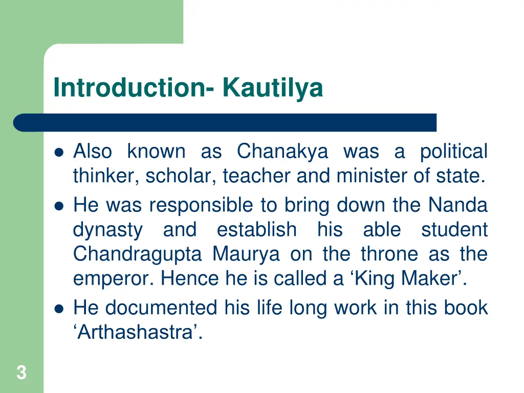 introduction kautilya