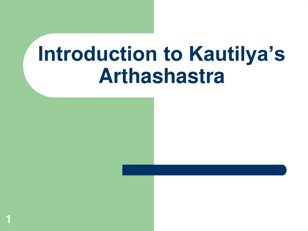 introduction to kautilya s arthashastra