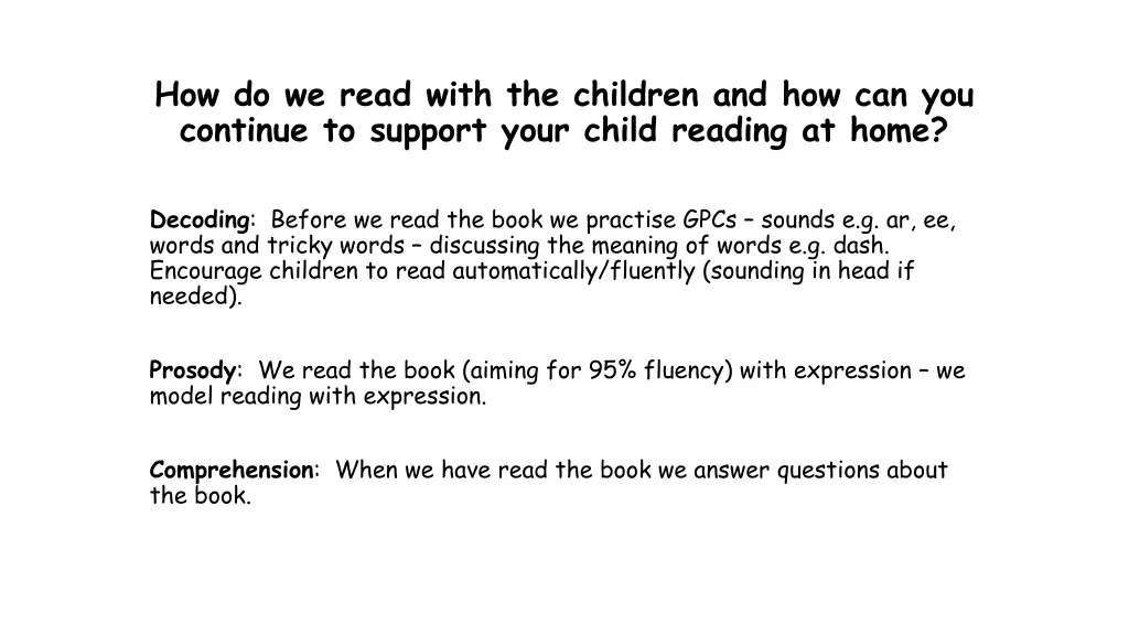 how do we read with the children