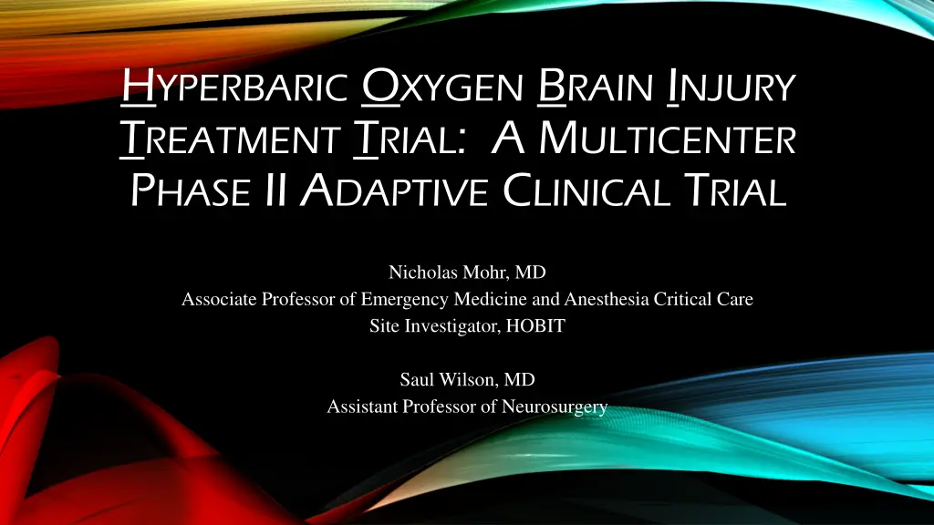 h yperbaric o xygen b rain i njury t reatment