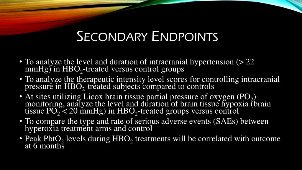 s econdary e ndpoints