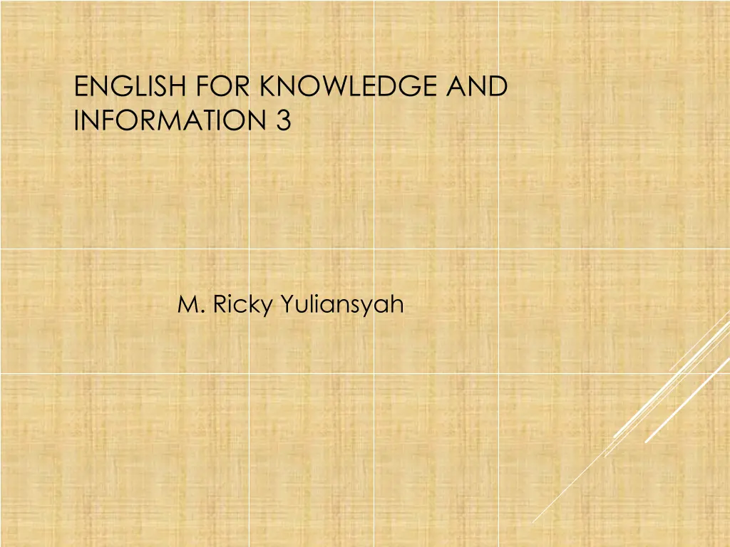 english for knowledge and information 3
