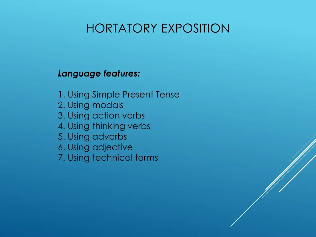 hortatory exposition 3