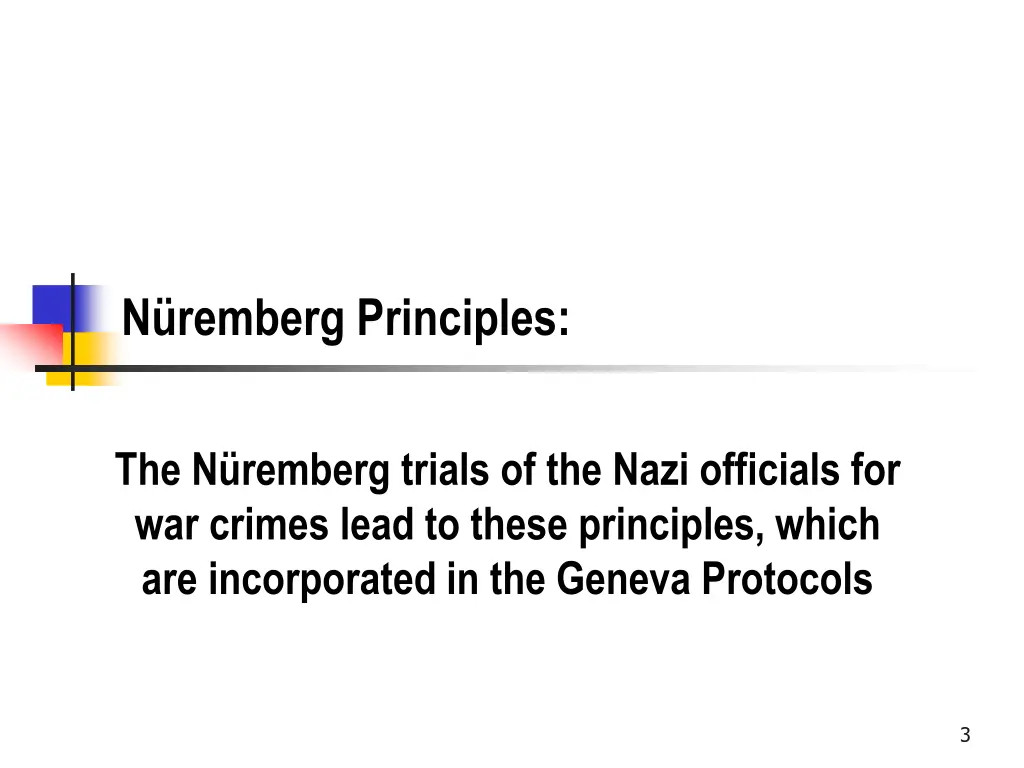 n remberg principles