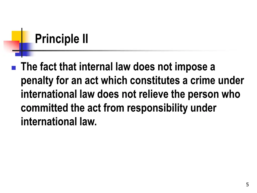 principle ii
