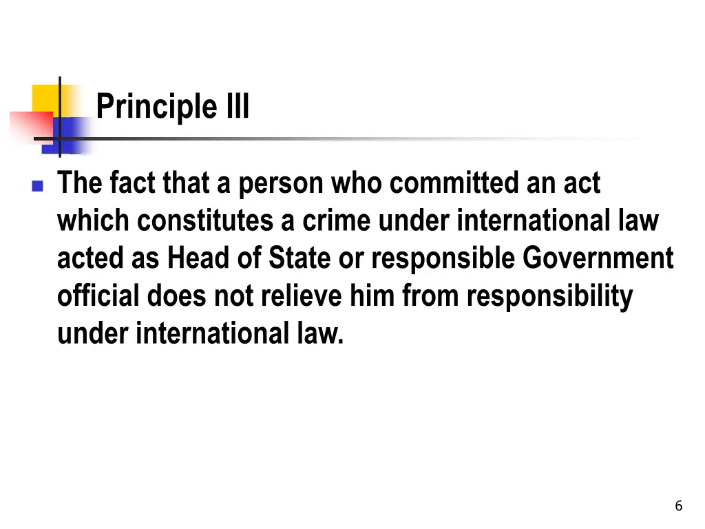 principle iii