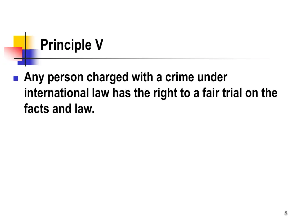 principle v