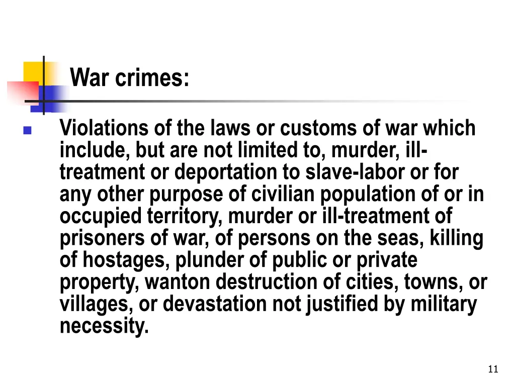war crimes