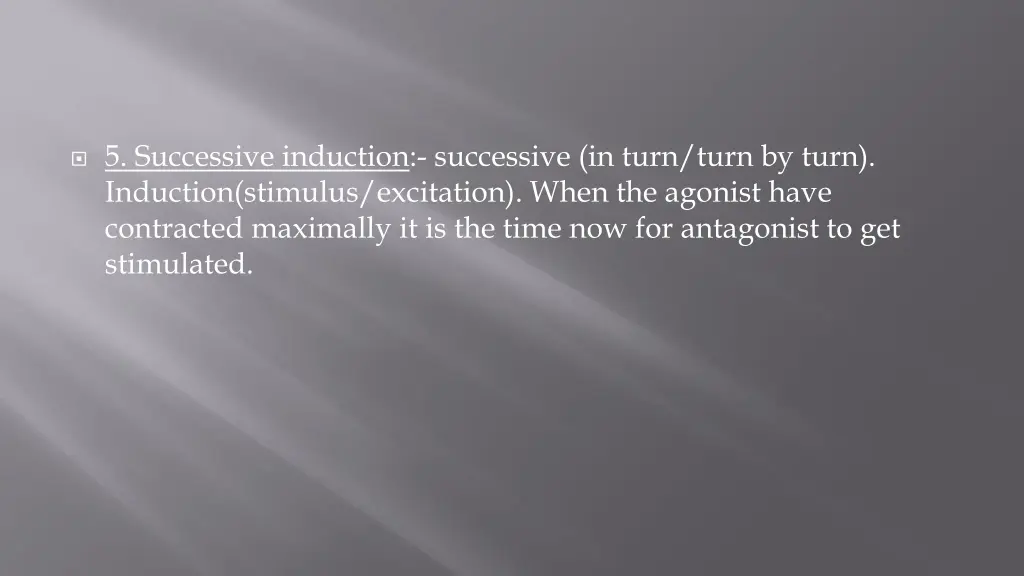 5 successive induction successive in turn turn