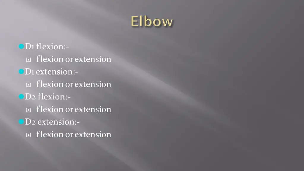d1 flexion 1