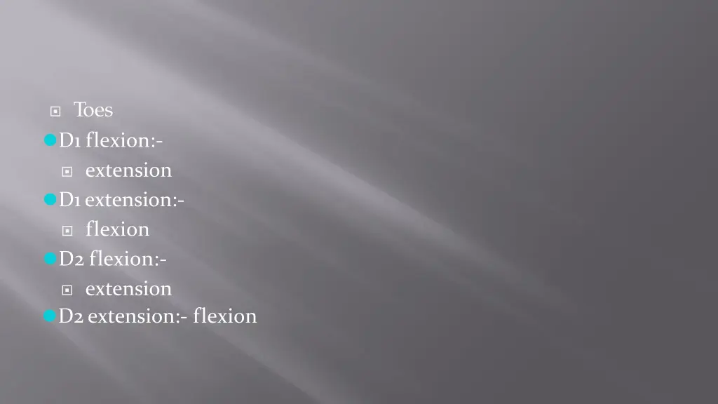 toes d1 flexion