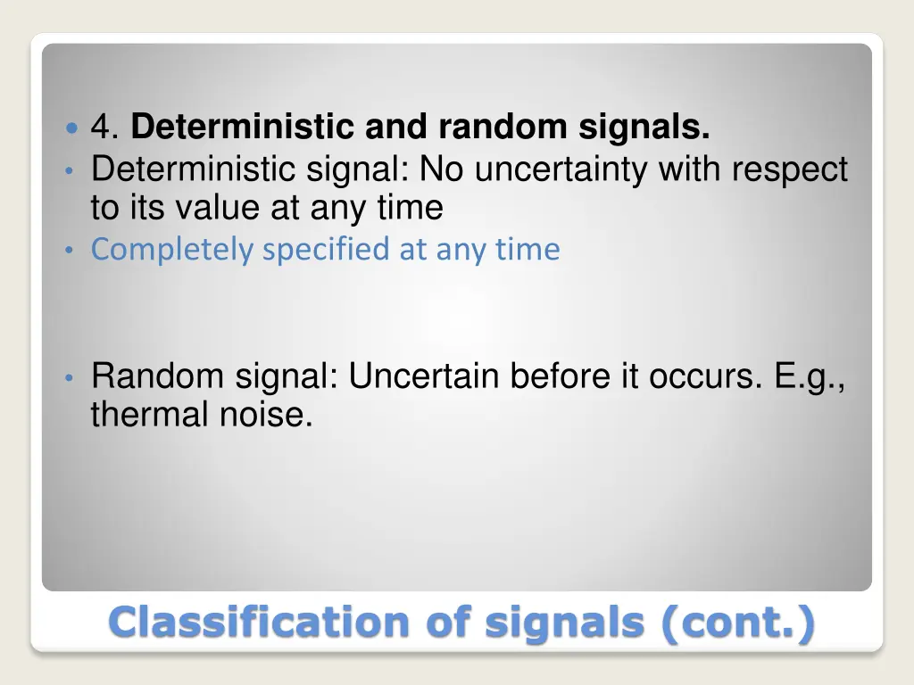 4 deterministic and random signals deterministic