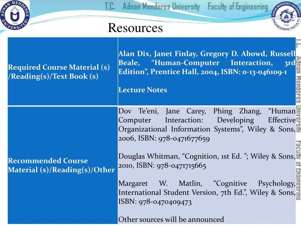 resources