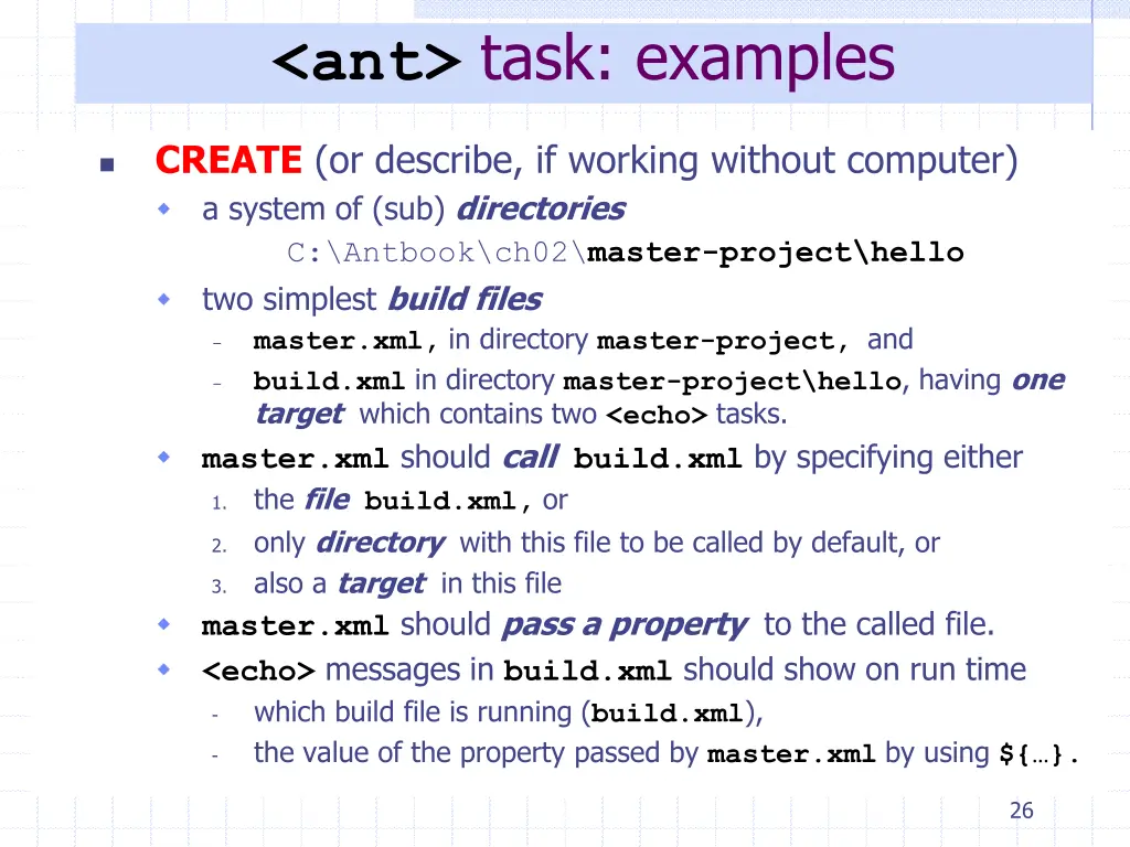 ant task examples 1