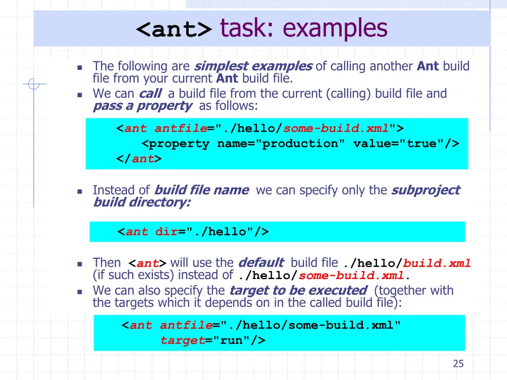 ant task examples