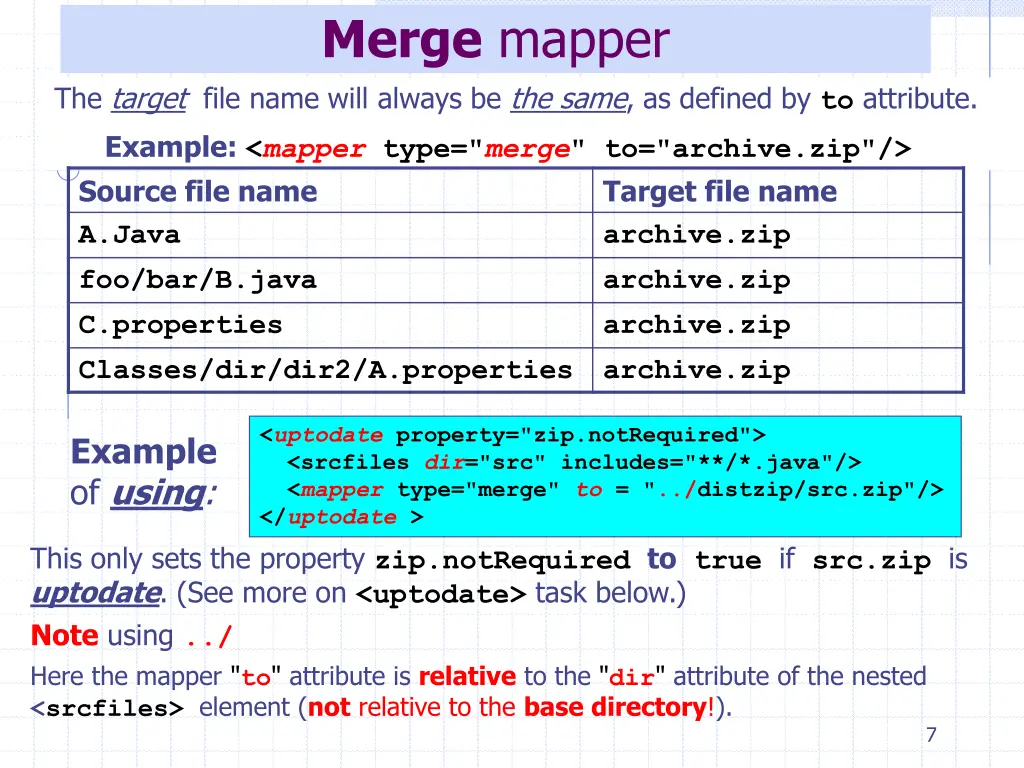 merge mapper