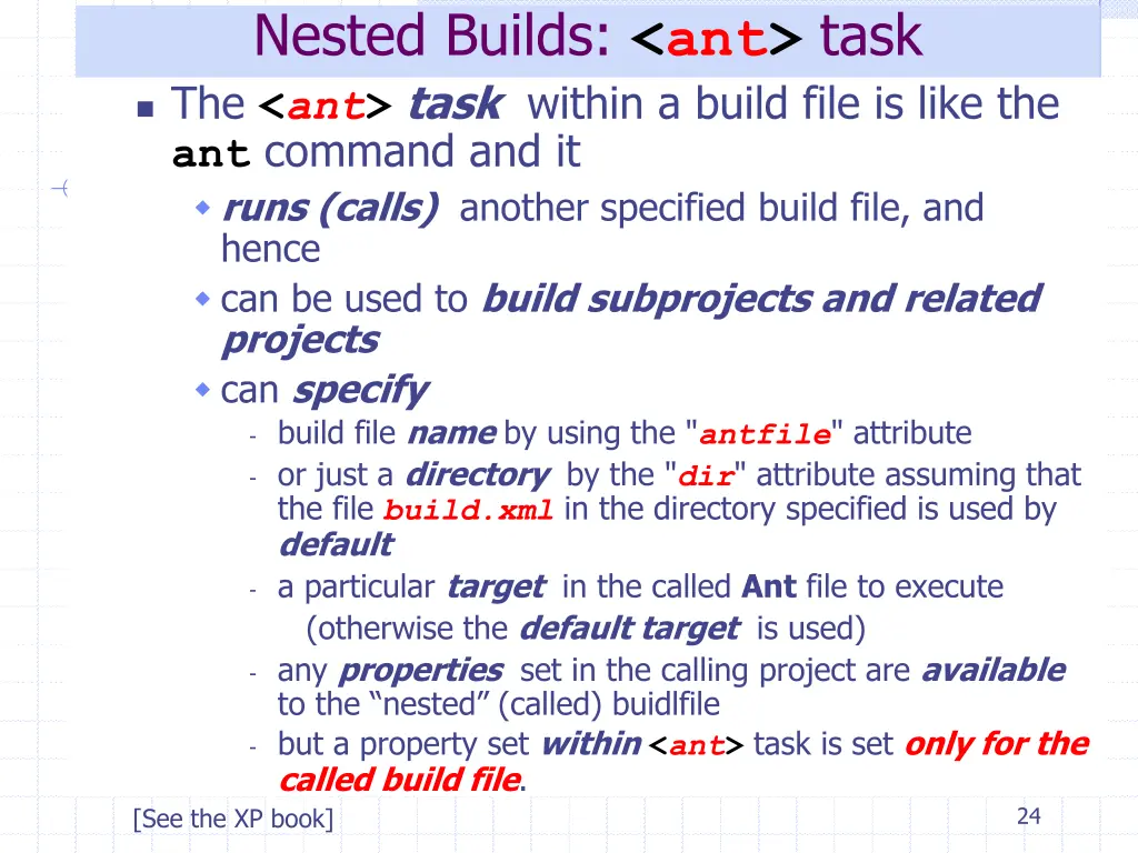 nested builds ant task