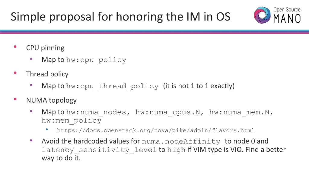 simple proposal for honoring the im in os
