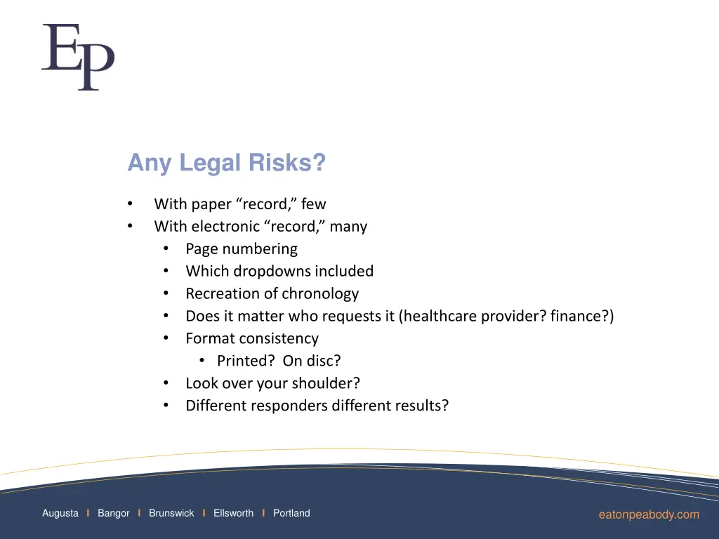 any legal risks
