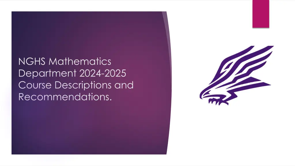 nghs mathematics department 2024 2025 course